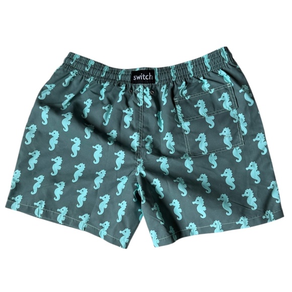 NWT Capelle Miami Switch Color Changing‎ Sea Horse Swim Trunks Sz 2XL - Picture 5 of 9